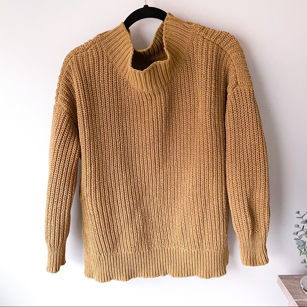 AERIE CHENILLE MOCK NECK SWEATER